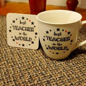 Milly Green Mug and Coaster set.
